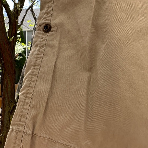 J. Crew NWOT Tan Utility Chino Classic Twill Cotton Roll Up Shorts size 12 - Picture 10 of 15